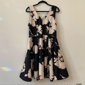 Maeve Anthropologie Size 12 Floral A-Line Stretch Dress
